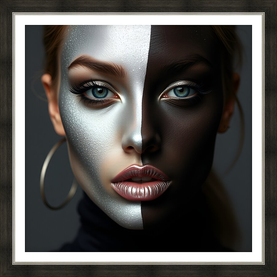 Dual tone face 2 Picture Frame print