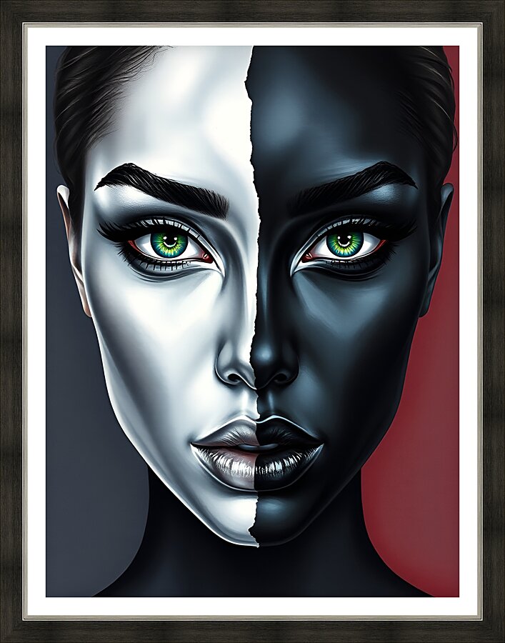 Dual Tone Face 43 Picture Frame print