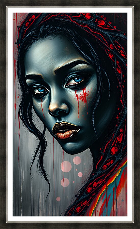 Haunted Beauty4 Picture Frame print