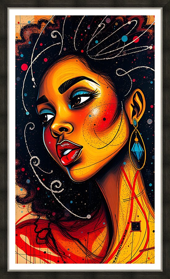 Portrait 15 Picture Frame print