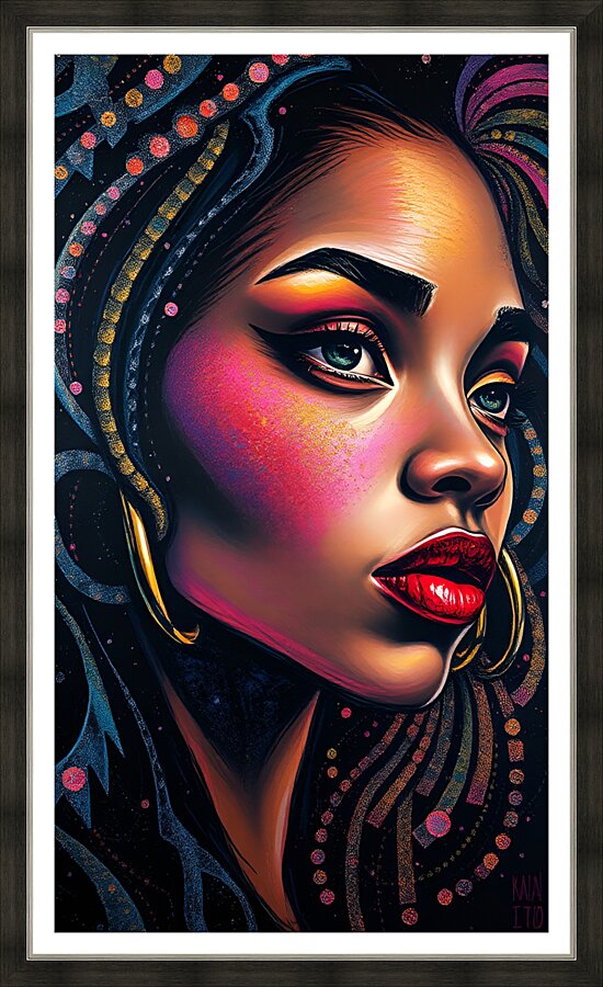 Portrait 21 Picture Frame print