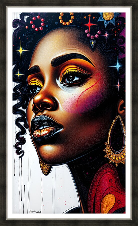 Portrait 5 Picture Frame print