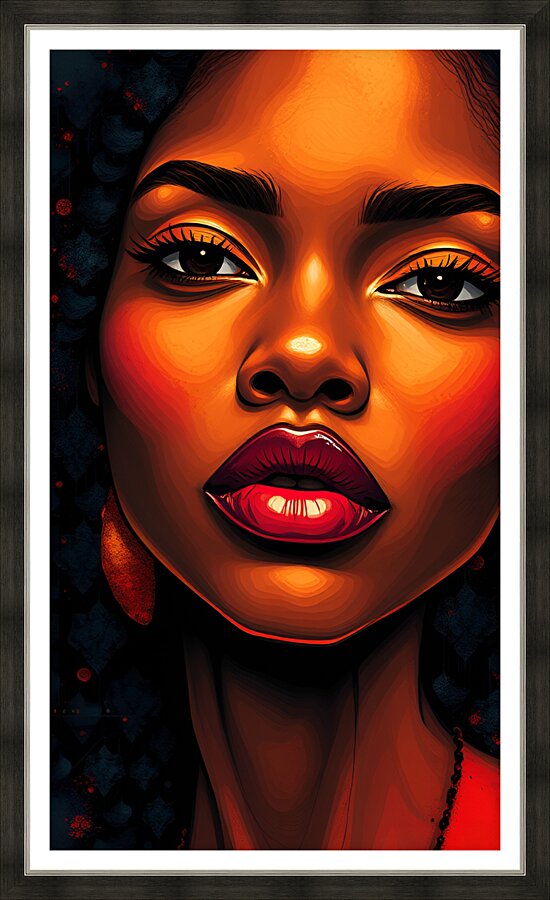 Portrait 25 Picture Frame print