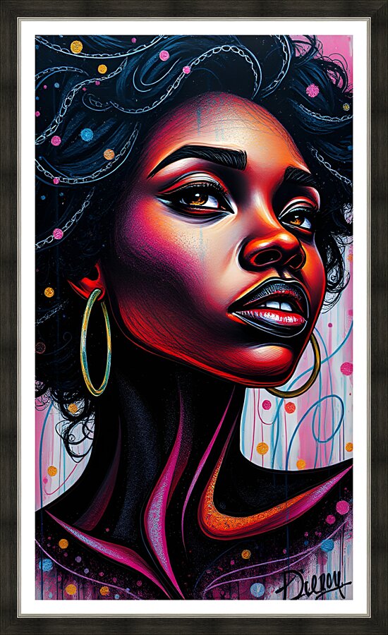 Portrait 8 Picture Frame print