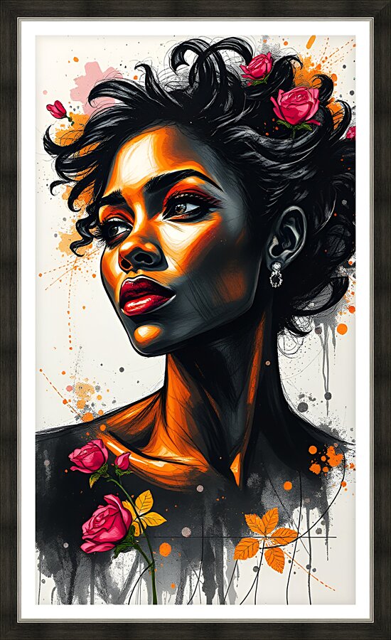 Portrait 32 Picture Frame print