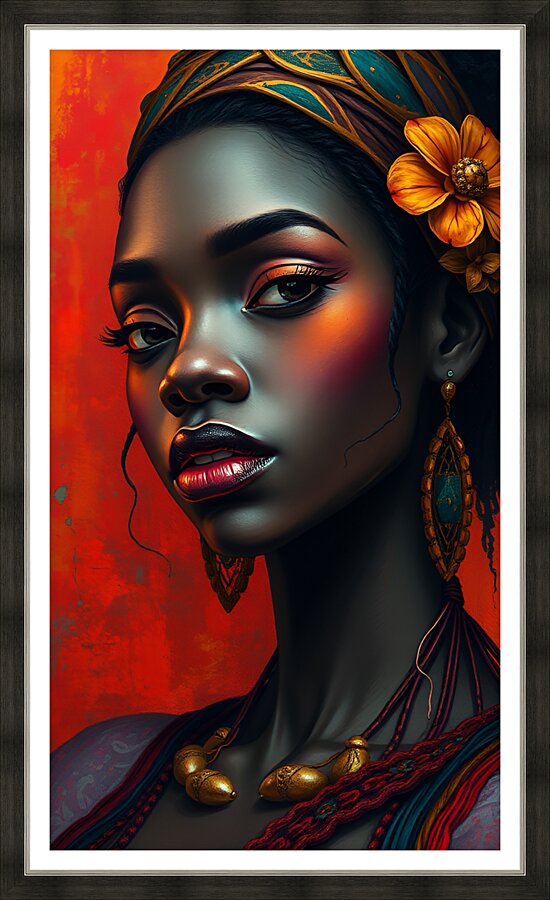 Portrait 23 Picture Frame print