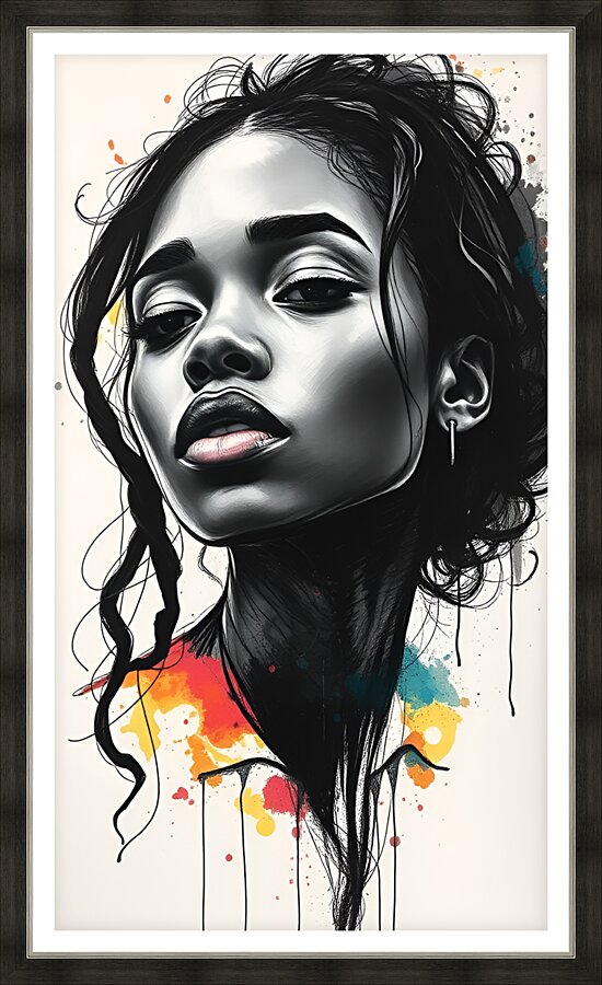 Portrait 33 Picture Frame print