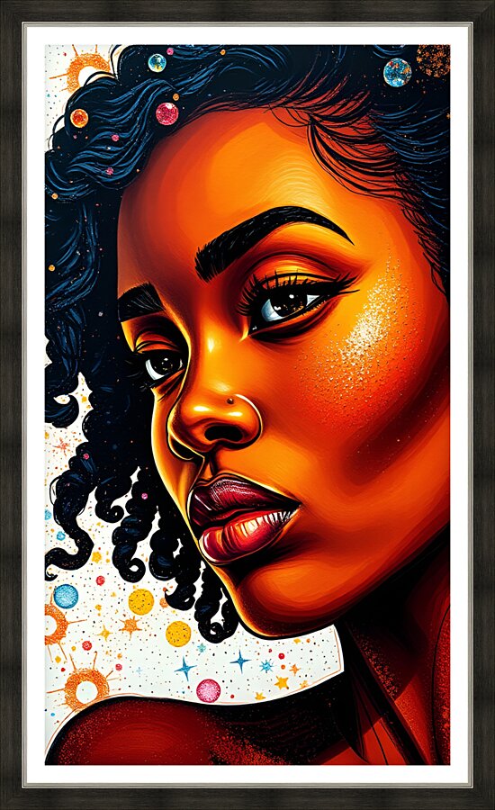 Portrait 10 Picture Frame print