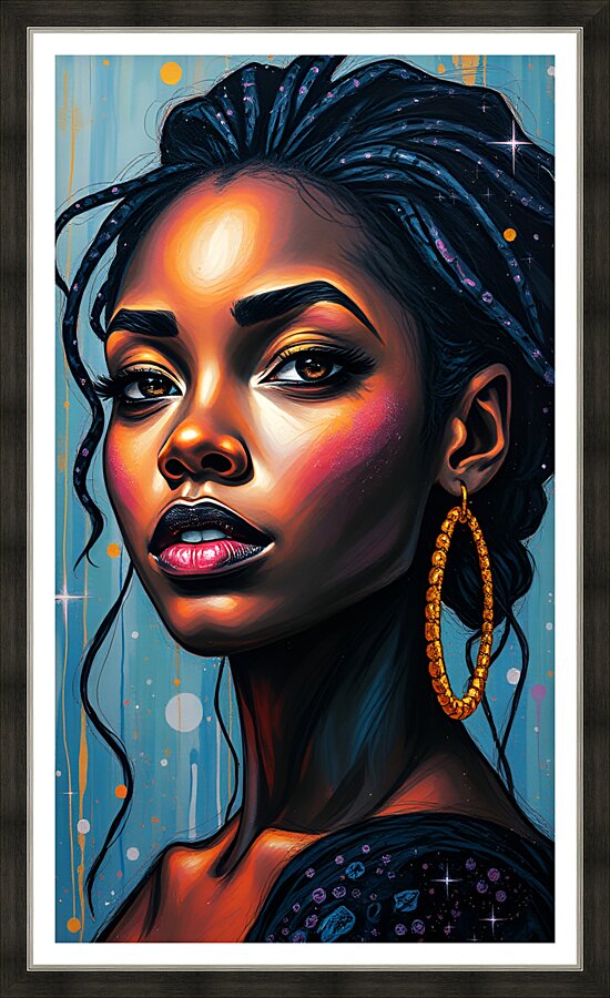 Portrait 20 Picture Frame print