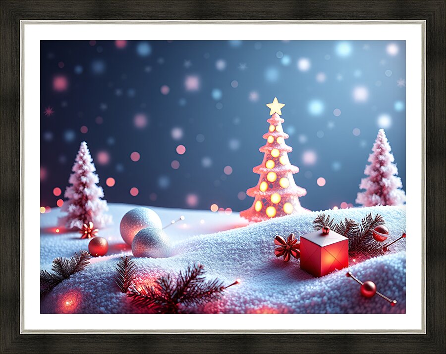 Christmas time 3 Picture Frame print