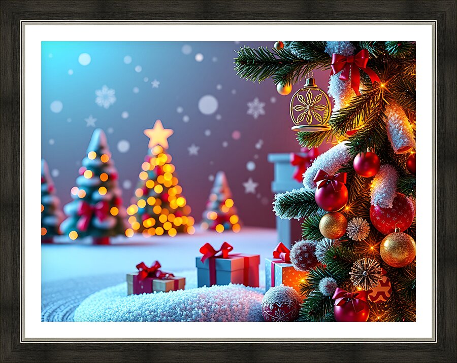 Christmas time 6 Picture Frame print