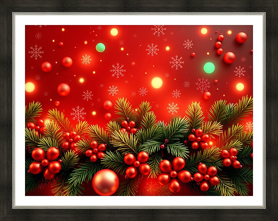 Christmas time 24 Picture Frame print
