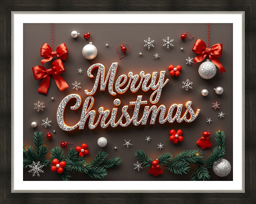 Merry Christmas 21 Picture Frame print