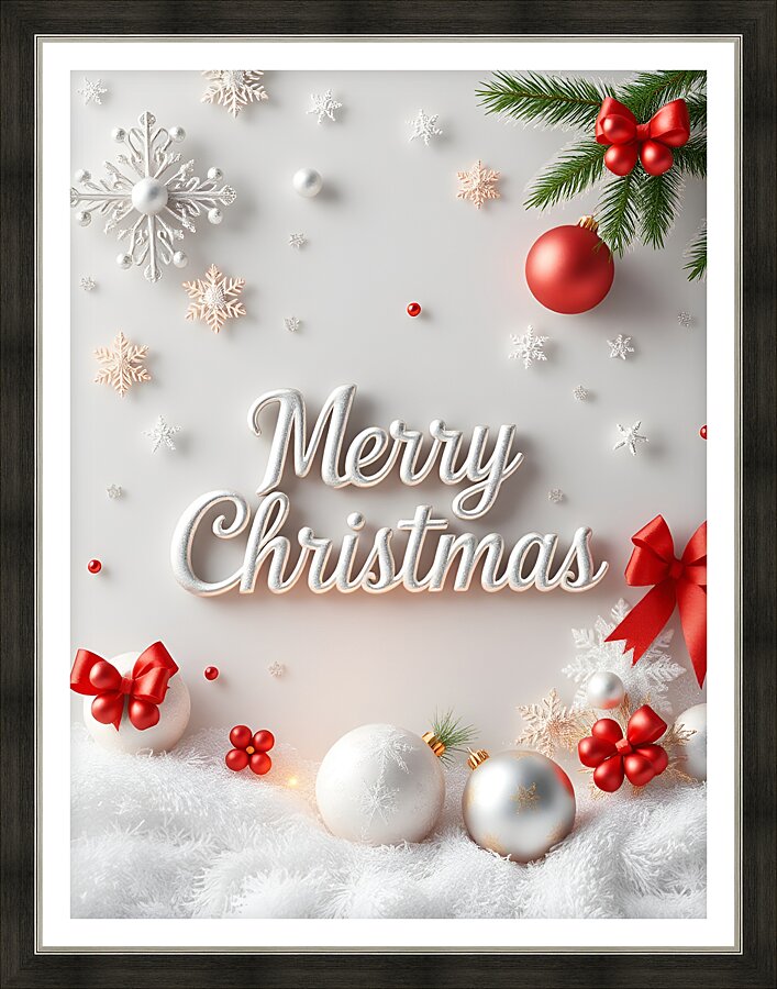 Merry Christmas 2 Picture Frame print
