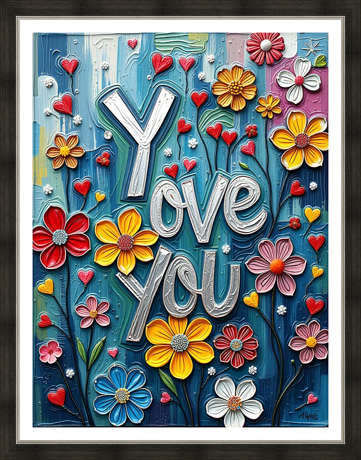Blooming Love 3 Picture Frame print