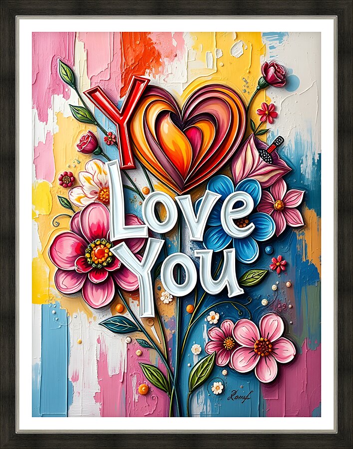 Blooming Love 2 Picture Frame print