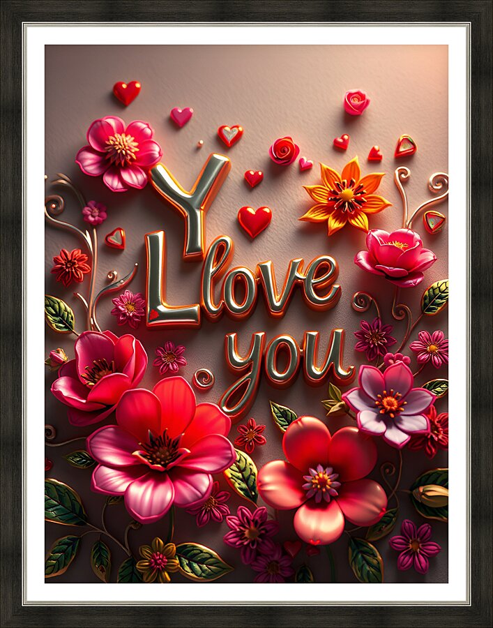 Blooming Love 13 Picture Frame print