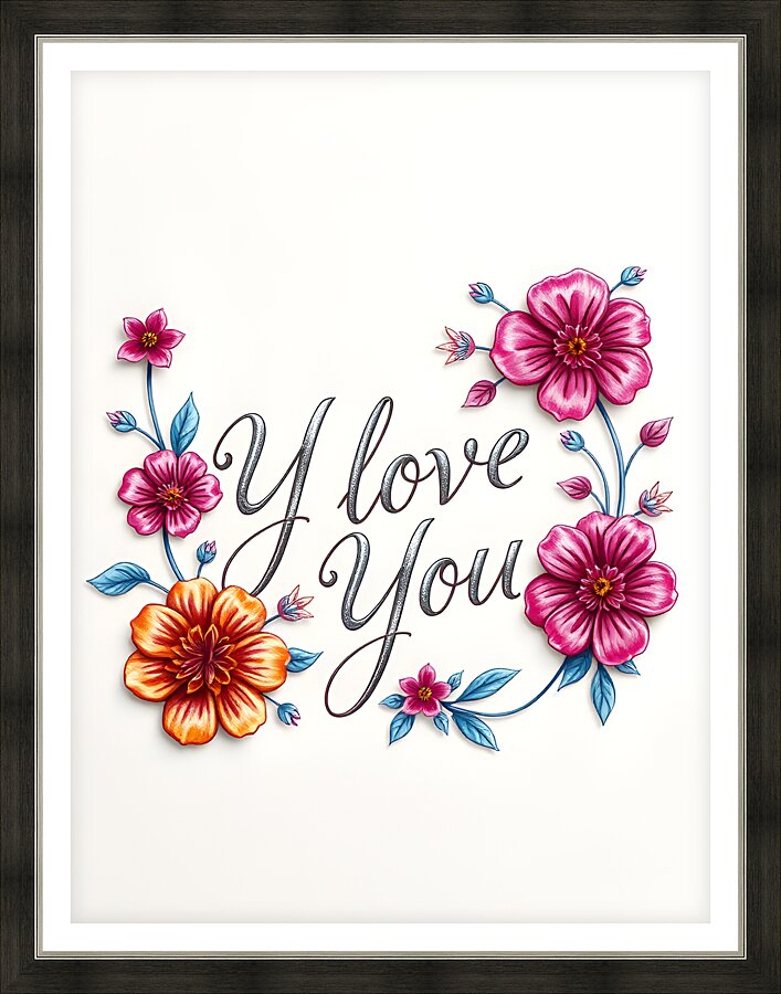 Blooming Love 17 Picture Frame print