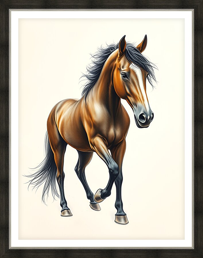 Horse Artwork 5 Picture Frame print