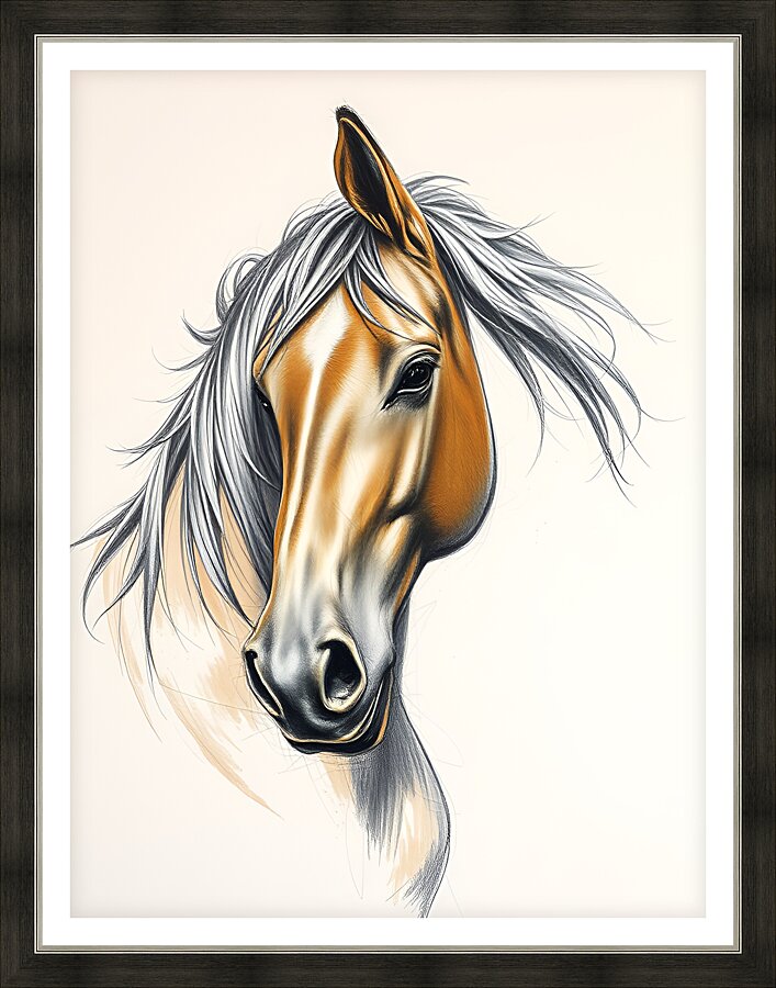 Horse Artwork 10 Picture Frame print