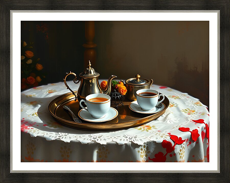 Tea for Two Picture Frame print