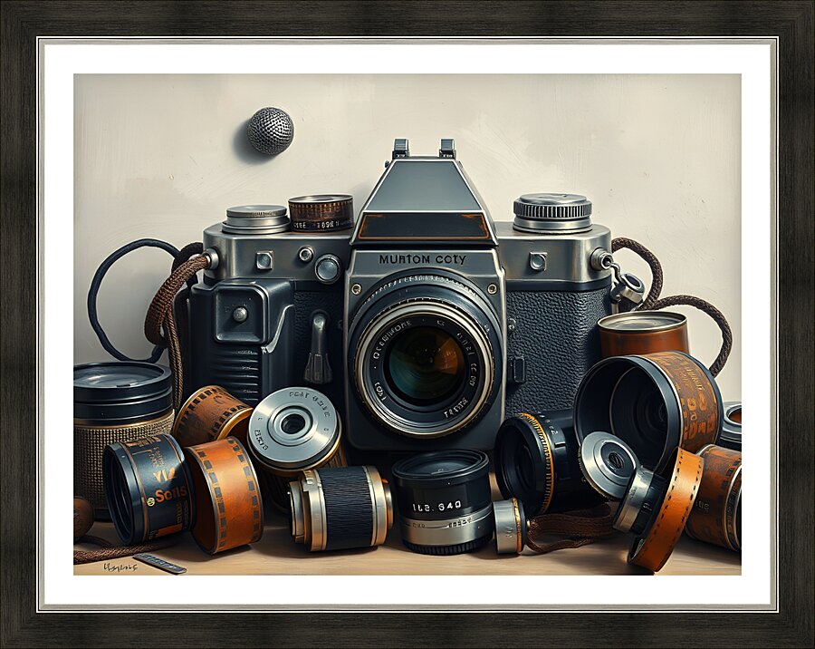 Vintage Camera Picture Frame print