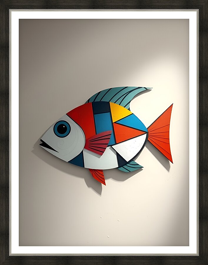 Vibrant Fish Artwork 10 Picture Frame print