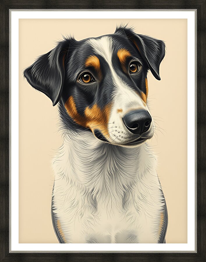 Dog Artwork 45 Picture Frame print