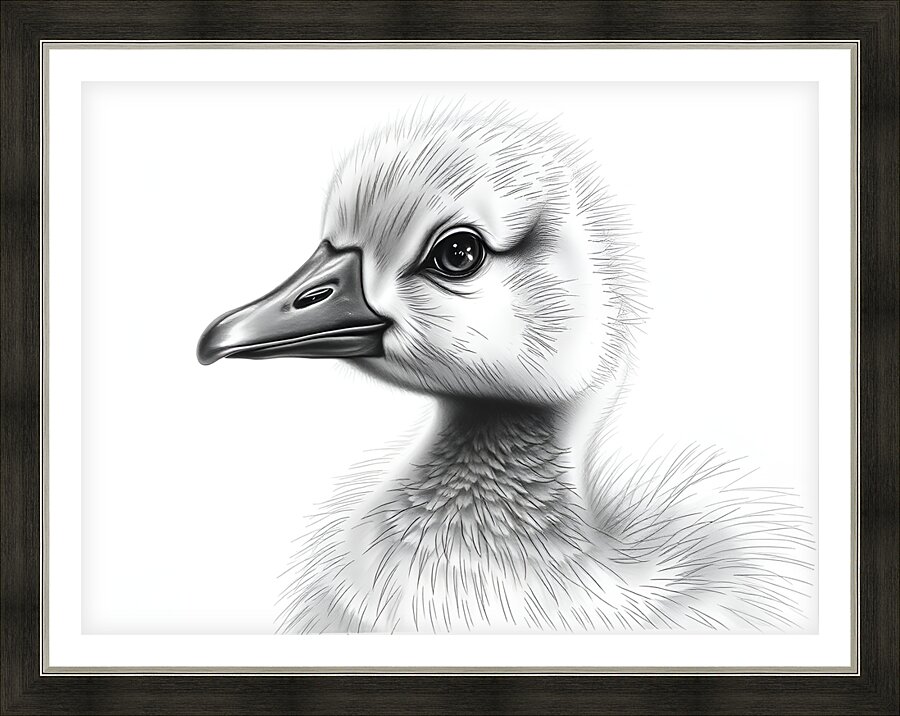 Duckling 6 Picture Frame print