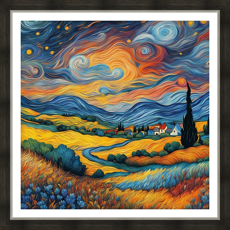 Artistic Landscape 45 Picture Frame print