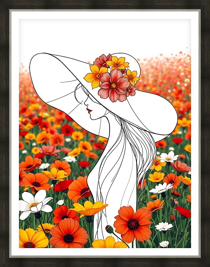 Springtime Style 4 Picture Frame print