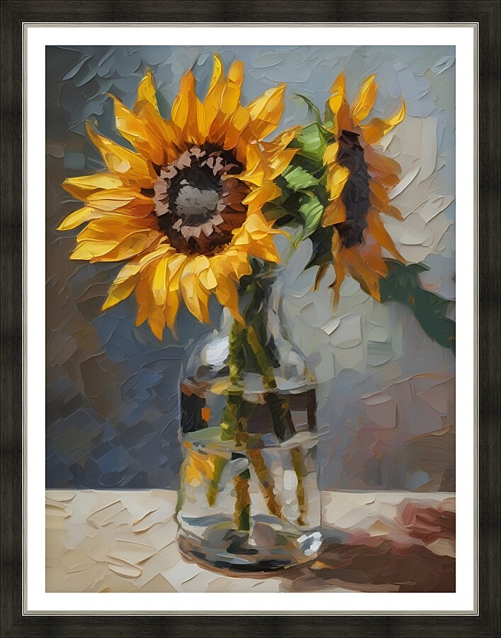 Flowerful Vase 17 Picture Frame print