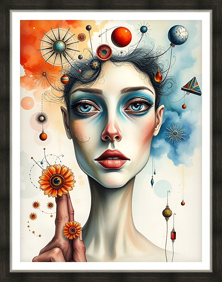 Portrait 53 Picture Frame print