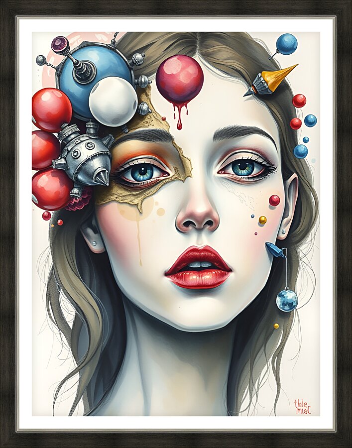 Portrait 54 Picture Frame print