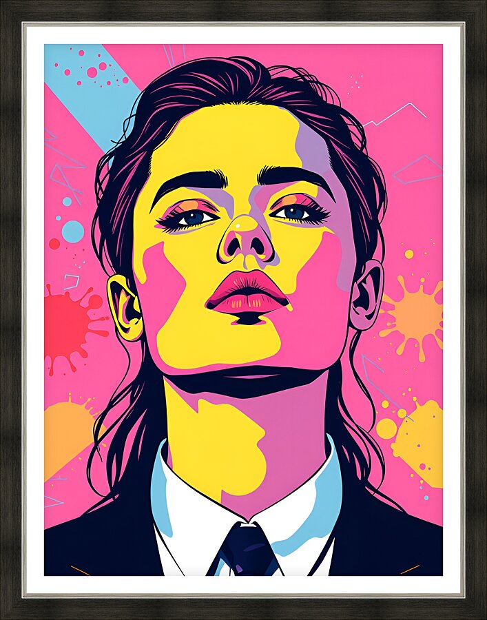 Portrait 80 Picture Frame print