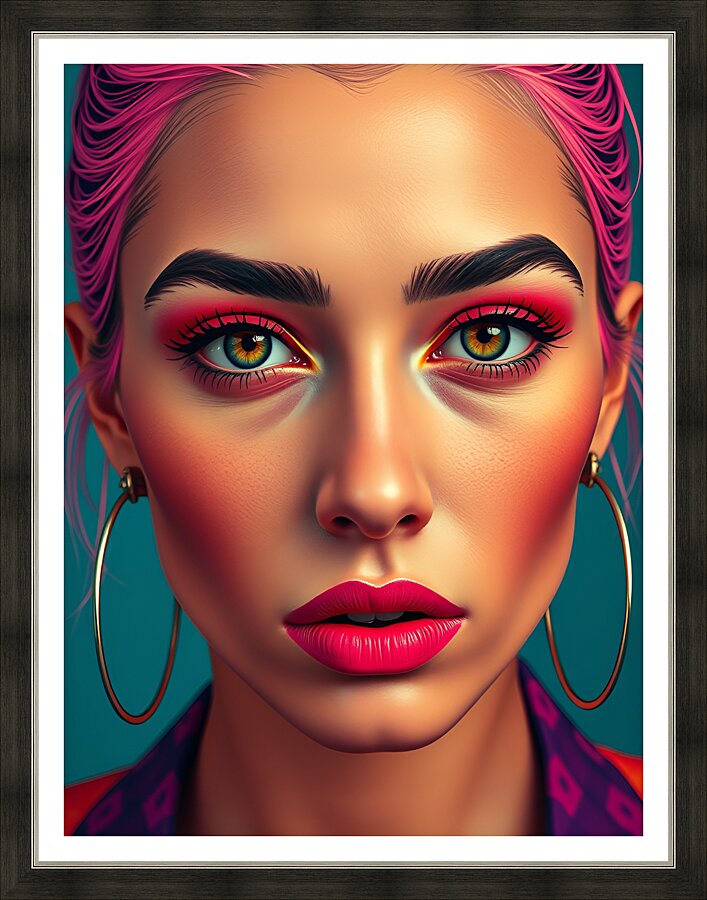Portrait 64 Picture Frame print