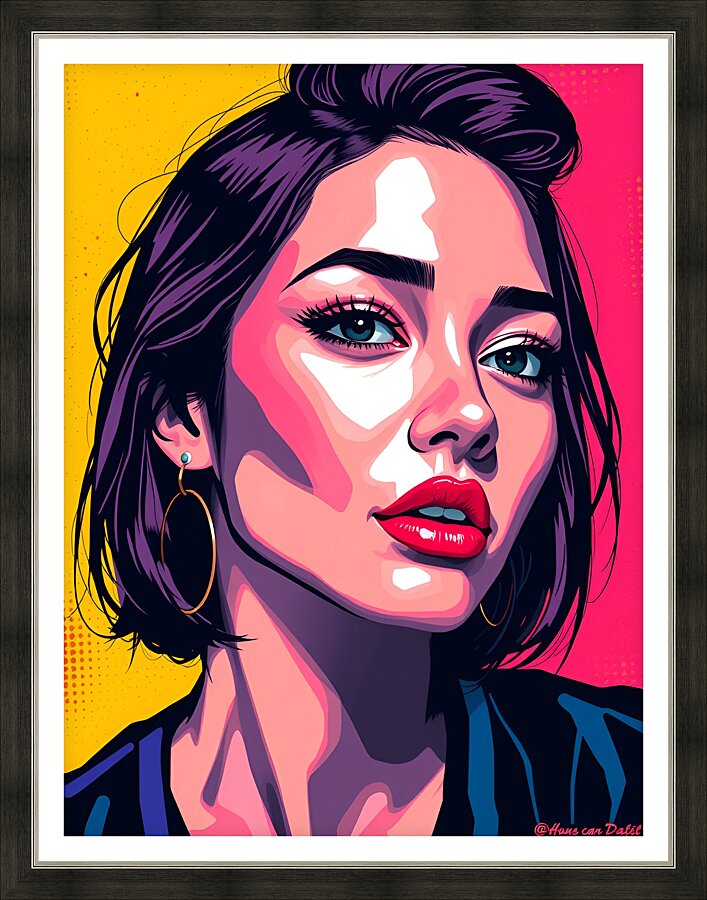 Portrait 74 Picture Frame print