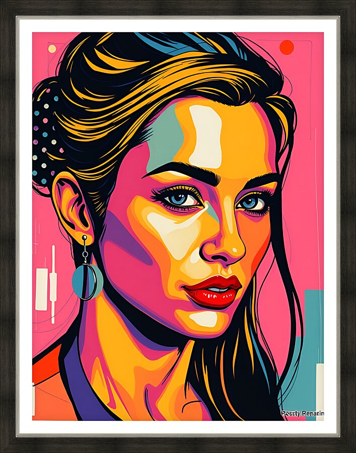 Portrait 85 Picture Frame print