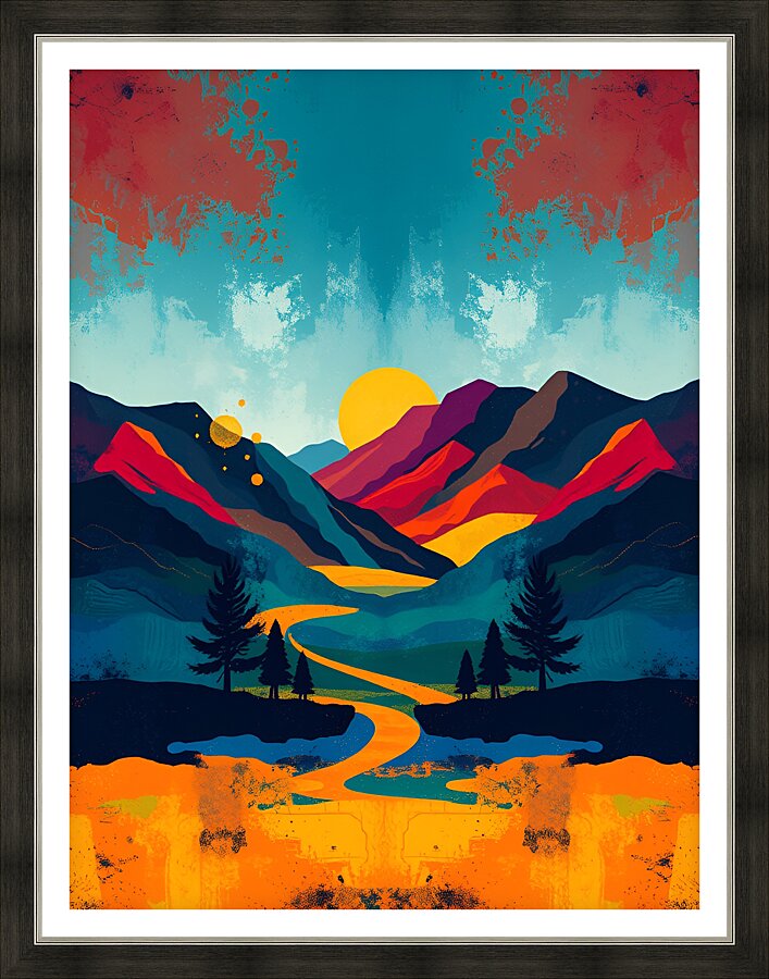 Alpine Vista 11 Picture Frame print