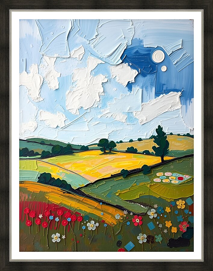 Green Valley Picture Frame print