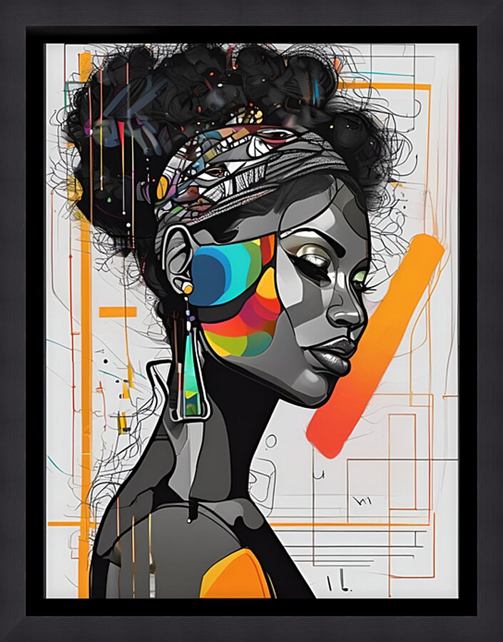 Portrait 136 Picture Frame print