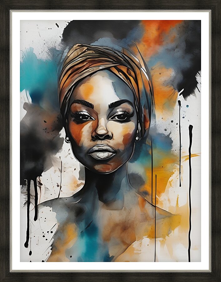 Portrait 133 Picture Frame print