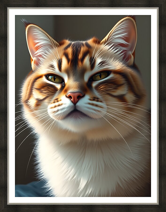 Cat s Stare 2 Picture Frame print