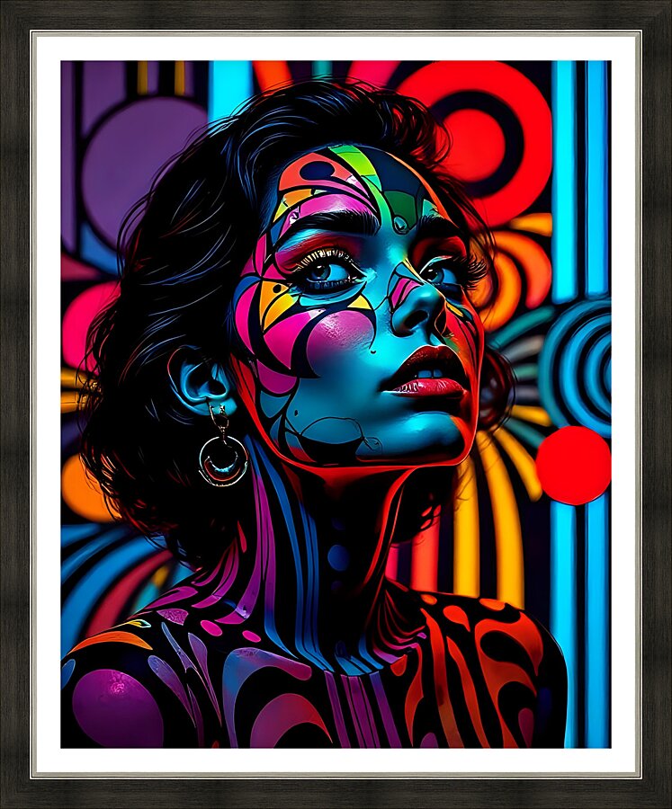 Bold and Colorful 53 Picture Frame print