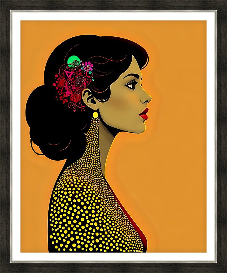 Dot Art 6 Picture Frame print
