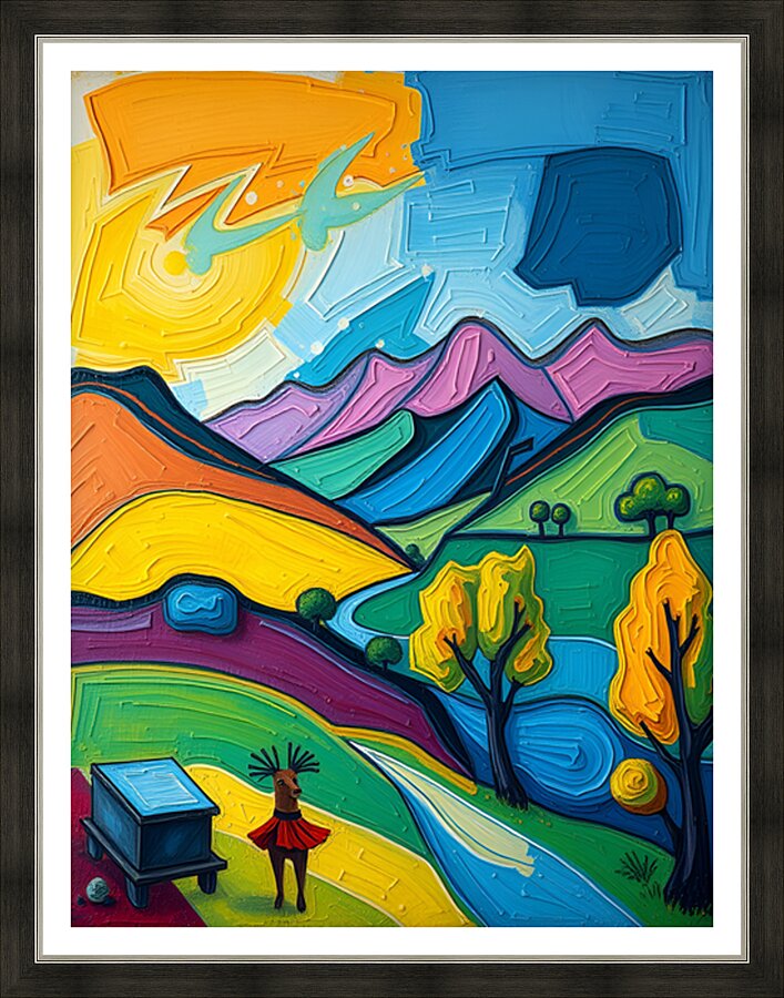 Abstract Landscape 5 Picture Frame print