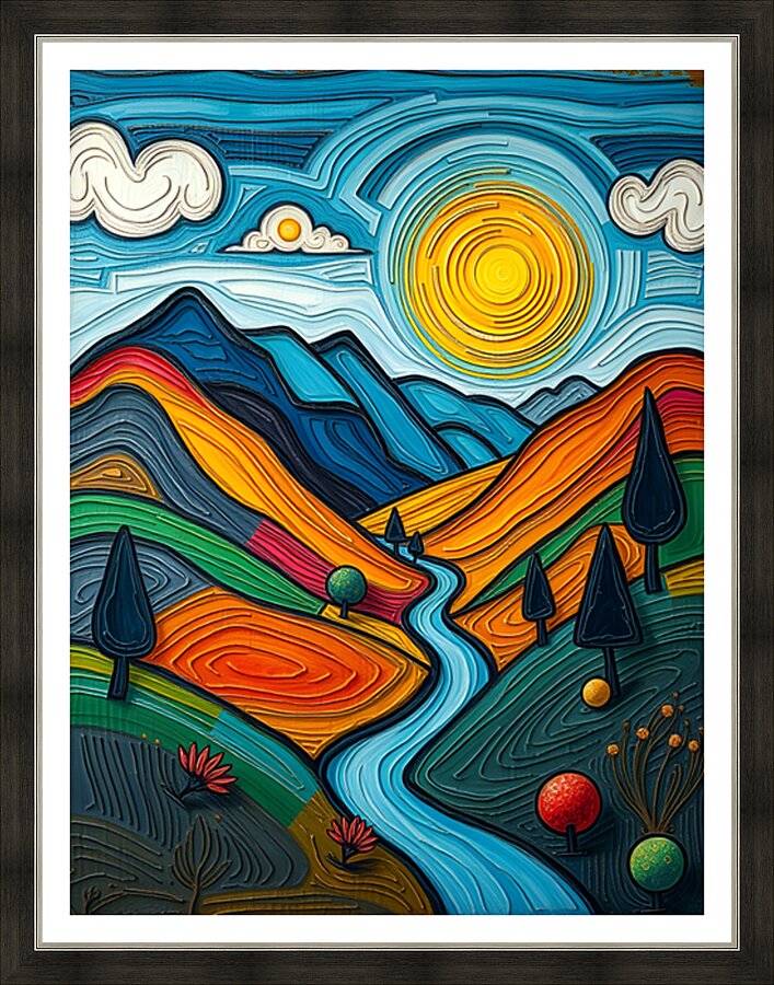 Abstract Landscape 8 Picture Frame print