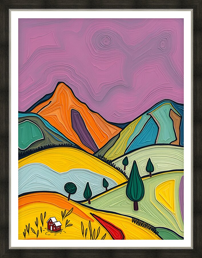 Abstract Landscape 13 Picture Frame print