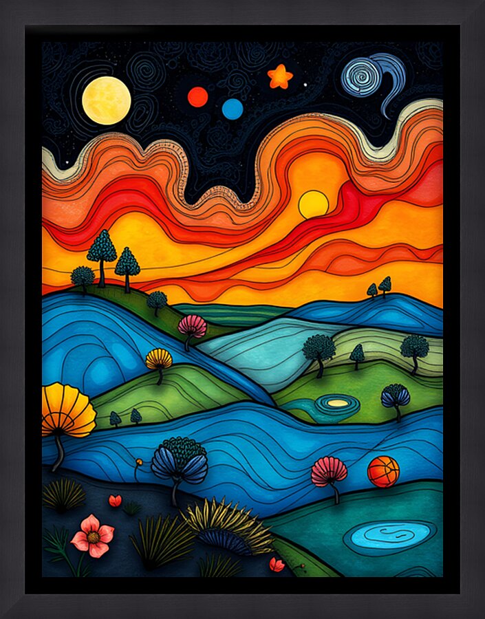Abstract Landscape 18 Picture Frame print