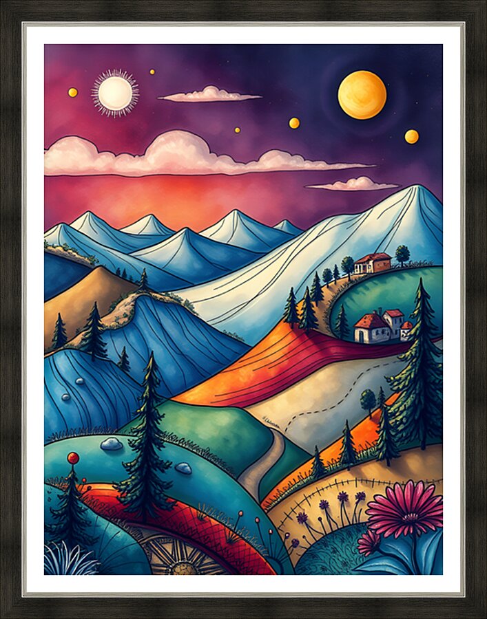 Abstract Landscape 20 Picture Frame print